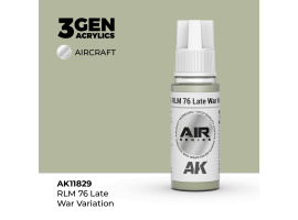обзорное фото Акрилова фарба RLM 76 Late War Variation / Піщаний AIR АК-interactive AK11829 AIR Series