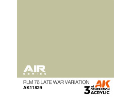 обзорное фото Акриловая краска RLM 76 Late War Variation / Песчаный AIR АК-интерактив AK11829 AIR Series