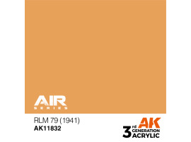 обзорное фото Акрилова фарба RLM 79 (1941) / Персиковий AIR АК-інтерактив AK11832 AIR Series