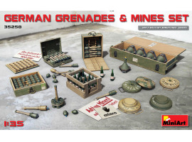 обзорное фото Set of German Grenades with Mines Accessories 1/35