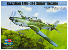 обзорное фото Buildable model of the Brazilian attack aircraft EMB314 Super Tucano Aircraft 1/48
