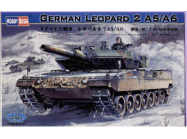 обзорное фото Buildable model of the German tank Leopard 2 A5/A6 tank Armored vehicles 1/35