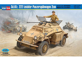 обзорное фото Buildable model of the German car Sd.Kfz. 222 Leichter Panzerspahwagen 2cm Cars 1/35