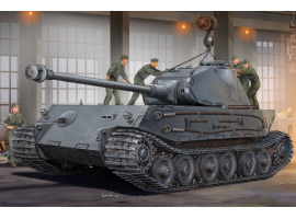 обзорное фото Сборная модель 1/35 Немецкий танк VK 4502 (P) Hintern ХоббиБосс 82445 Бронетехника 1/35