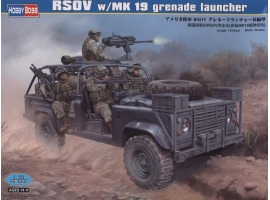 обзорное фото Сборная модель американского военного автомобиля RSOV w/MK 19 grenade launcher Автомобили 1/35