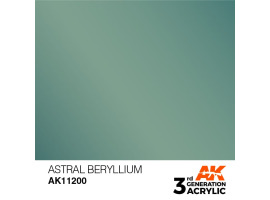 обзорное фото Акрилова фарба ASTRAL BERYLLIUM METALLIC - ЗІРКОВИЙ БЕРИЛІЙ МЕТАЛІК / INK АК-Interactive AK11200 Металіки та металайзери