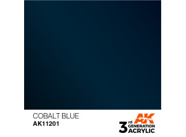 обзорное фото Акрилова фарба COBALT BLUE METALLIC - КОБАЛЬТОВИЙ СИНІЙ МЕТАЛІК / INK АК-Interactive AK11201 Металіки та металайзери