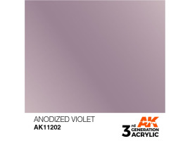 Acrylic paint ANODIZED VIOLET METALLIC / INK АК-Interactive AK11202