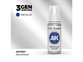Акрилова фарба ALUMINIUM METALLIC - АЛЮМІНІЄВИЙ МЕТАЛІК / INK АК-Interactive AK11207