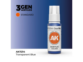 обзорное фото Акриловая краска CLEAR BLUE STANDARD - ПРОЗРАЧНЫЙ СИНИЙ / INK АК-интерактив AK11214 Standart Color