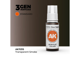 обзорное фото Акриловая краска CLEAR SMOKE STANDARD - ПРОЗРАЧНЫЙ ДЫМ / INK АК-интерактив AK11215 Standart Color