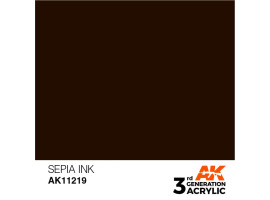 обзорное фото Акрилова фарба SEPIA – СЕПІЯ / ІNK АК-Interactive AK11219 Standart Color