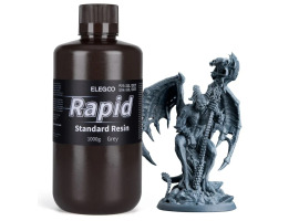 обзорное фото Фотополімерна смола ELEGOO Rapid Standard Resin "Grey" (сіра) 1кг Смола для 3D принтерів