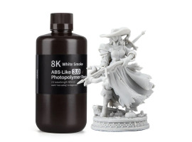 обзорное фото Фотополимерная смола ELEGOO ABS-Like 3.0 8k resin "White Smoke" (дымчато-белая) 1кг Смола для 3D принтеров