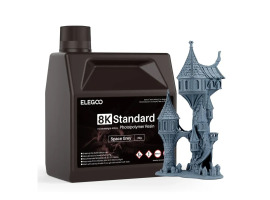 обзорное фото Фотополімерна смола ELEGOO Standard Resin 8k "Space Grey" (сіра) 2кг Смола для 3D принтерів