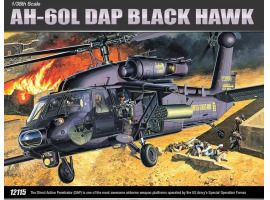 Scale model 1/35 helicopter AH-60L DAP Black Hawk Academy 12115
