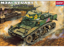 Сборная модель 1/35 Танк US M3A1 Стюарт легкий танк Академия 13269