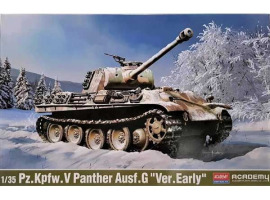 обзорное фото Сборная модель 1/35 танк Pz.Kpfw.V Пантера Ausf.G "Ver.Early" Академия 13529 Бронетехника 1/35