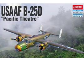 Збірна  модель 1/48 літак USAAF B-25D "Тихоокеанський театр" Academy 12328