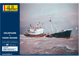 Scale model 1/200 Fishing boat Volontaire + Marie Jeanne Twin Heller 85604