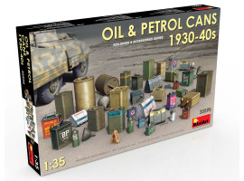 обзорное фото Cans of oil and fuel from the 1930s and 40s Accessories 1/35