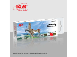 Набір акрилових фарб для навчальних літаків Люфтваффе ICM 3097