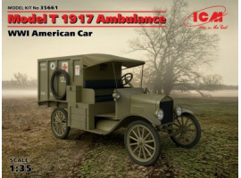 обзорное фото Модель Т 1917 г.  Санитарный американский автомобиль времен I Мировой войны Автомобили 1/35