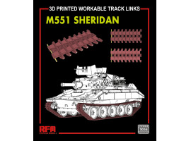 обзорное фото Сборная модель 1/35 Рабочие траки танка M551 Шеридан РФМ 3034 Траки