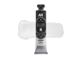 обзорное фото Акрилова фарба Artist Dense Acrylic Чисто-біла / Pure White AK-Interactive AKAD001 Акрилові на водній основі