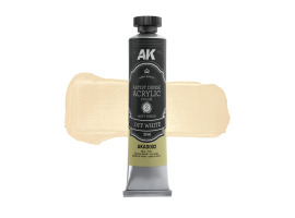 обзорное фото Акриловая краска Artist Dense Acrylic Белый с оттенком / Off White AK-Interactive AKAD002 Акриловые краски