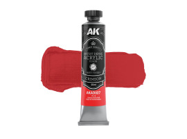обзорное фото Акрилова фарба Artist Dense Acrylic Малиновий / Crimson AK-Interactive AKAD027 Акрилові на водній основі