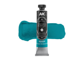 обзорное фото Акриловая краска Artist Dense Acrylic Бирюзовый / Turquoise AK-Interactive AKAD032 Акриловые краски