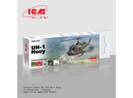 Набор акриловых красок для UH-1 Huey ICM 3104 Набор акриловых красок для UH-1 Huey ICM 3104
