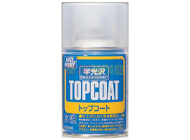 Mr. Top Coat Semi-Gloss Spray (88 ml)  / Semi-gloss varnish in aerosol