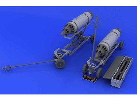 обзорное фото B8M1, авиационная пусковая установка ракетного вооружения и траспортная тележка 1/48 Наборы деталировки