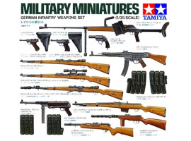 обзорное фото Збірна модель 1/35 Німецький піхотний комплект озброєння Tamiya 35111 Аксесуари