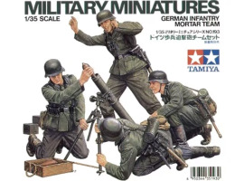 Сборная модель 1/35 Фигуры Немецкий минометный расчет (4 фигуры) Tamiya 35193