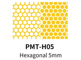 Попередньо нарізана 5мм малярна стрічка (шестикутна) DSPIAE PMT-H05