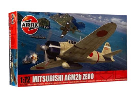 обзорное фото Scale model 1/72 Japanese fighter Mitsubishi A6M2B Zero Airfix A01005B Aircraft 1/72