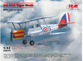 обзорное фото Сборная модель 1/32 Учебный самолет DH.82A Tiger Moth ICM 32019 Самолеты 1/32
