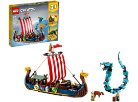 обзорное фото Конструктор LEGO Creator Корабель вікінгів та Мідгардський змій 31132 Creator