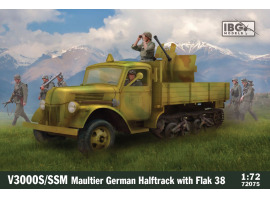 Збірна модель V3000S/SS M Maultier German Halftrack з високою вантажною платформою та тентом