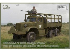 обзорное фото Сборная модель грузового автомобиля Diamond T 968 с пулеметом М2 Автомобили 1/72