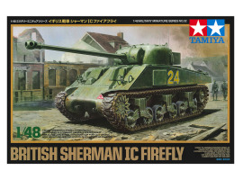 обзорное фото Scale model 1/48 British tank Sherman IC Firefly Tamiya 32532 Armored vehicles 1/48