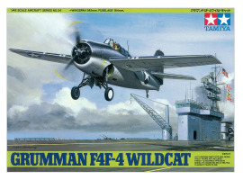 обзорное фото Scale model 1/48 Airplane GRUMMAN F4F-4 WILDCAT Tamiya 61037 Aircraft 1/48