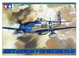 Scale model 1/48 Airplane North American P-51 Mustang Tamiya 61040