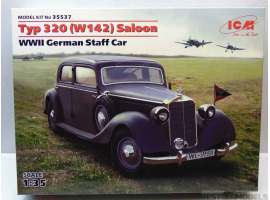 обзорное фото Німецький штабний автомобіль часів 2 Світової війни / Typ 320 (W142) Saloon Автомобілі 1/35