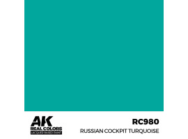 Акриловая краска на спиртовой основе russian Cockpit Turquoi АК-интерактив RC980