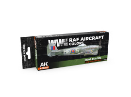 Set of alcohol acrylic paints Colors of RAF aircraft from WWII AK-interactive RCS107