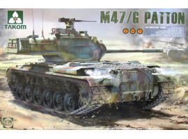 Scale model 1/35 American tank M47 / M47G Patton (2 in 1) Takom 2070